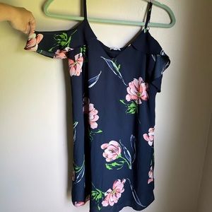 navy + floral summer dress